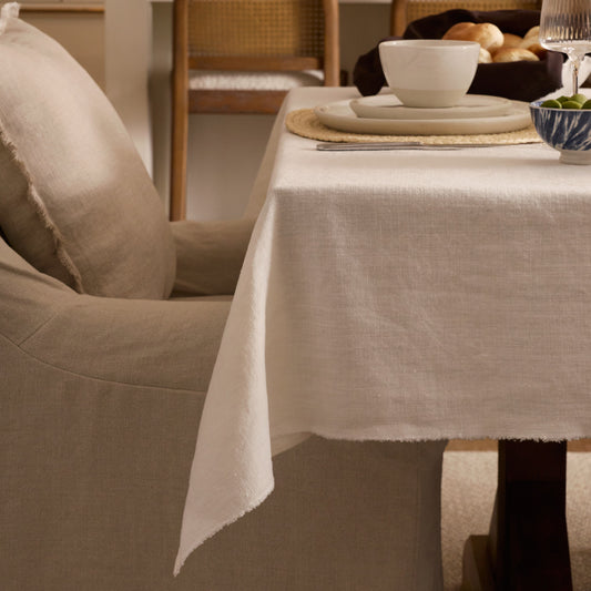 Nappe pur lin européen - Crème
