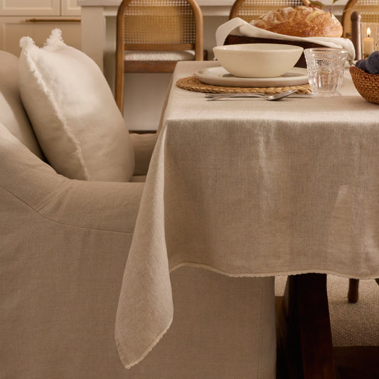 Nappe pur lin européen - Naturel