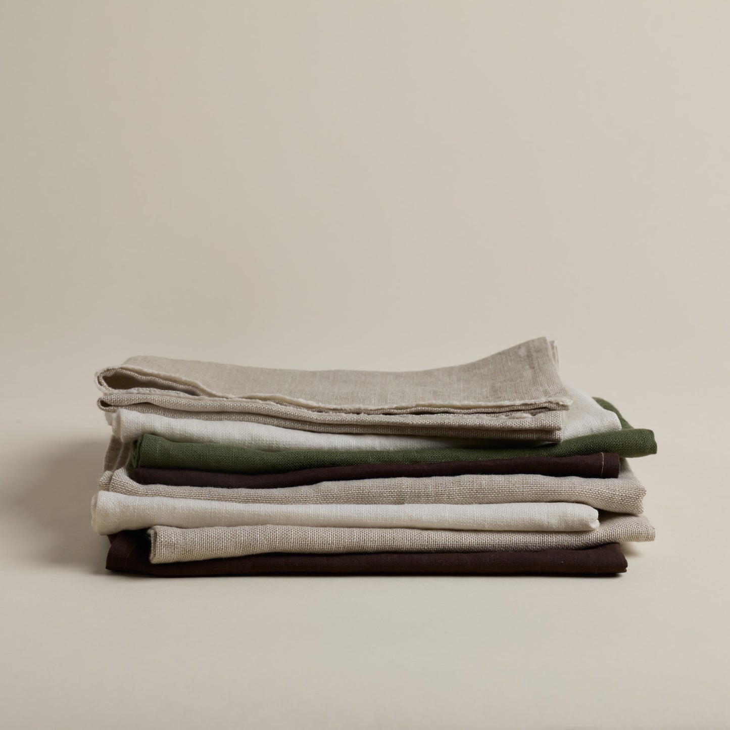 Linge à vaisselle pur lin européen - Crème