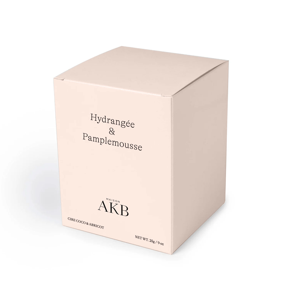 Chandelle Hydrangée & Pamplemousse