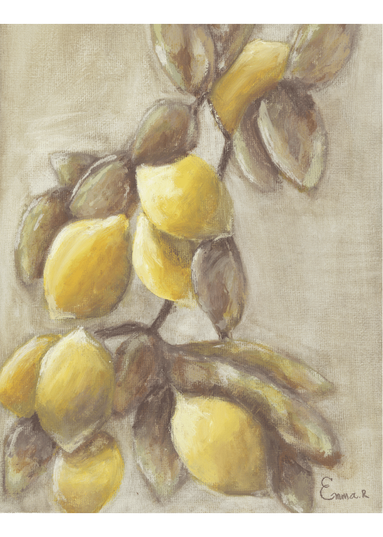 Collection paysages et nature morte - Citrons & Encadrement