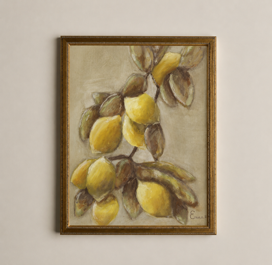 Collection paysages et nature morte - Citrons & Encadrement