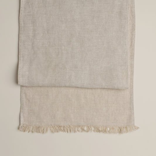 Chemin de table pur lin européen - Naturel