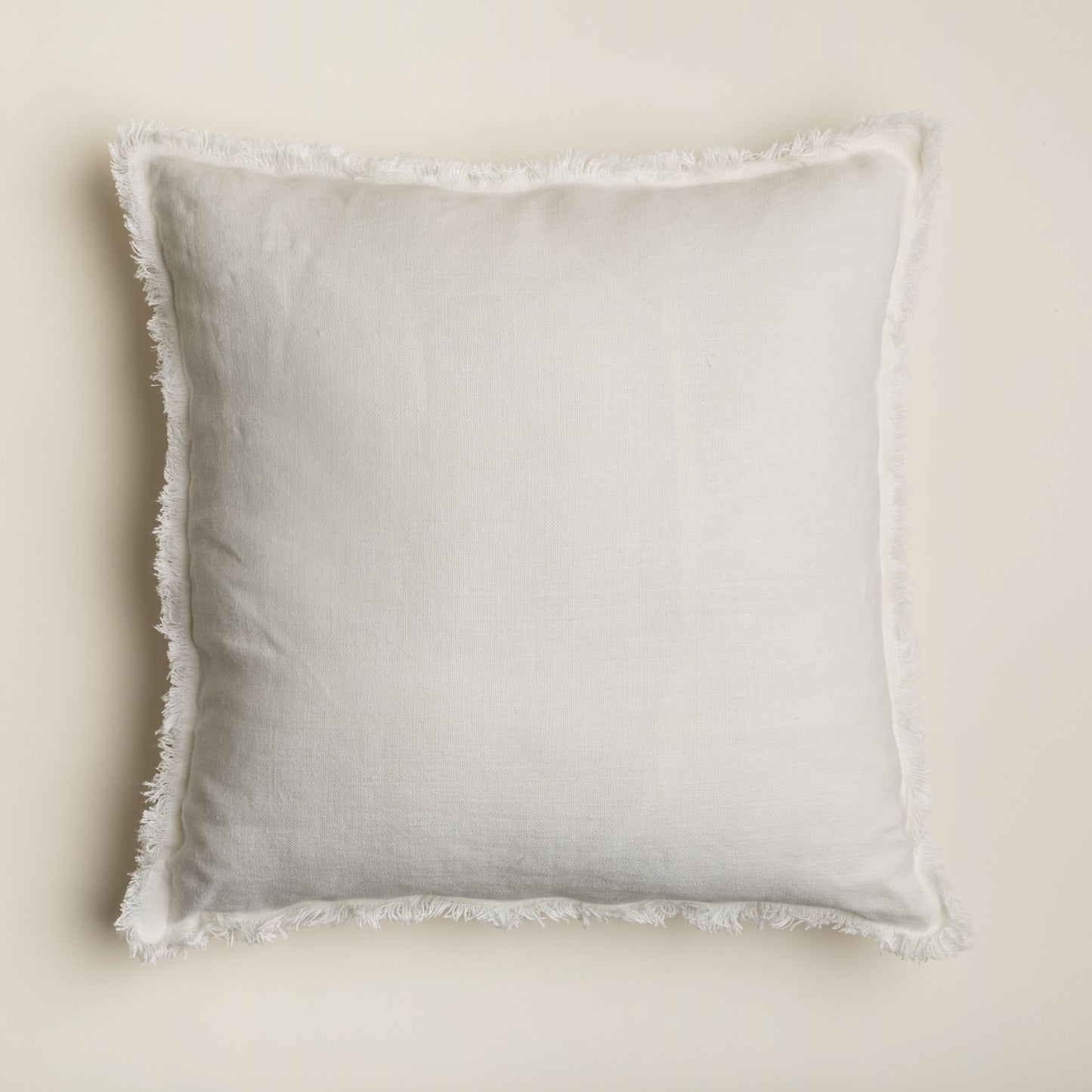 Housse de coussin pur lin européen - 20" x 20" Crème