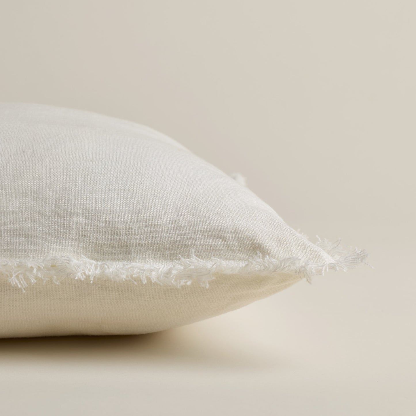 Housse de coussin pur lin européen - 20" x 20" Crème