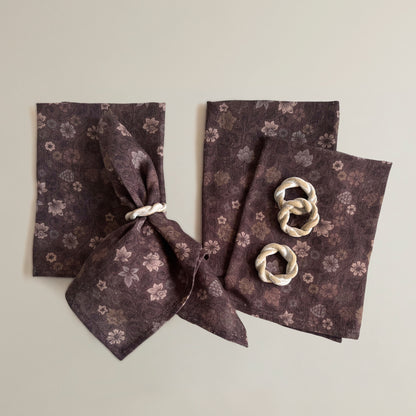 Serviettes de table Maison AKB pur lin européen (Ensemble de 4) – Kim