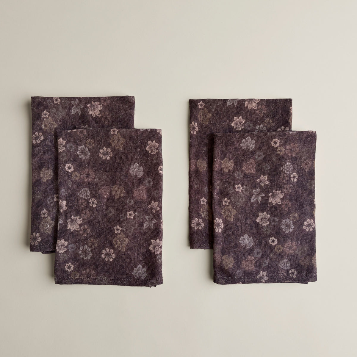 Serviettes de table Maison AKB pur lin européen (Ensemble de 4) – Kim