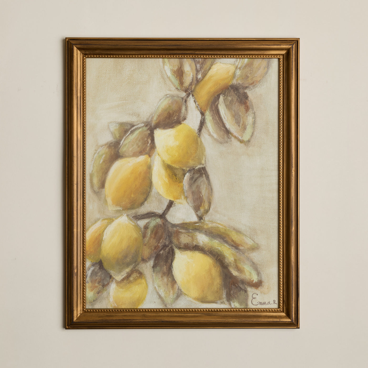 Collection paysages et nature morte - Citrons & Encadrement