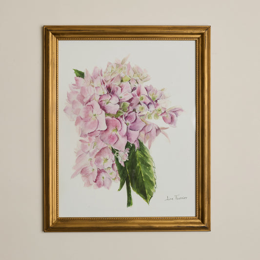 Collection Lise - Aquarelles Hydrangée rose