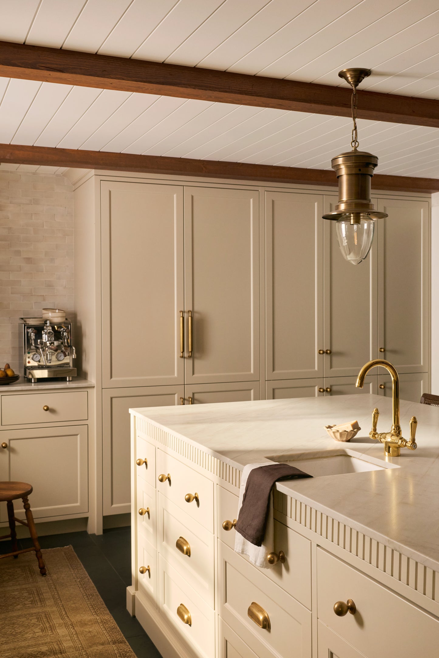 Linge à vaisselle pur lin européen - Crème