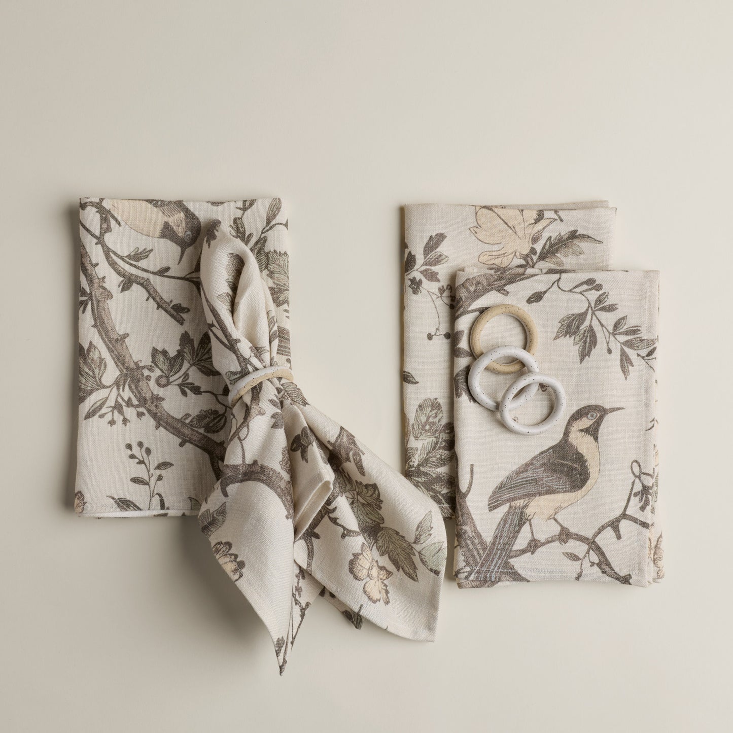 Anneaux pour serviettes de table (ensemble de 4 unités) - Sable & Neige