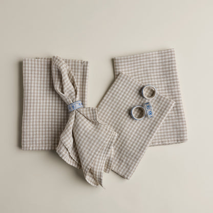 Anneaux pour serviettes de table (ensemble de 4 unités) - Floral
