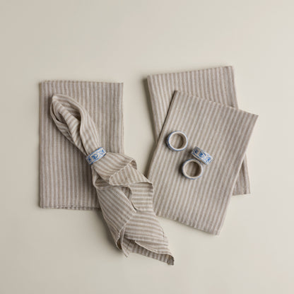 Anneaux pour serviettes de table (ensemble de 4 unités) - Floral
