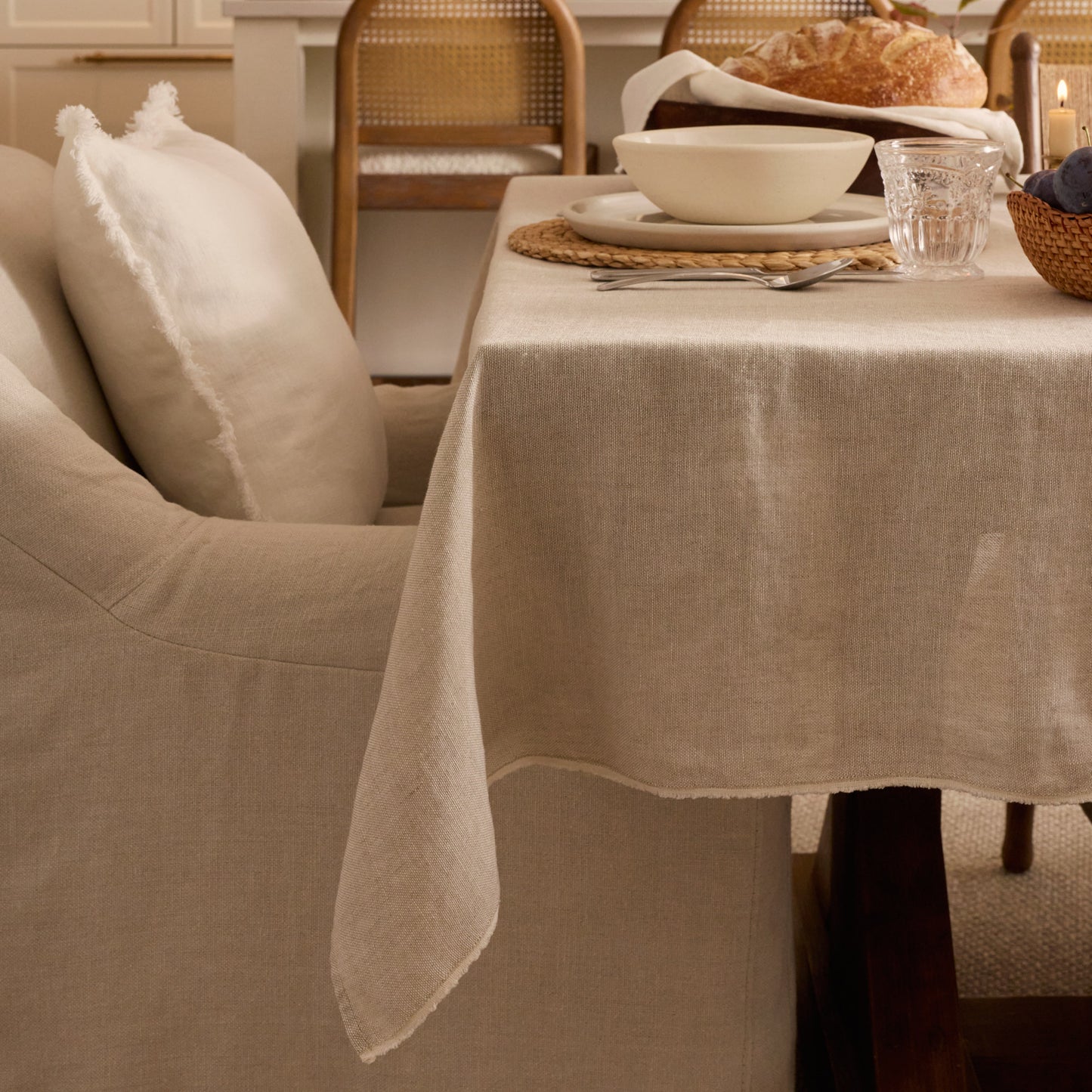 Nappe pur lin européen - Naturel